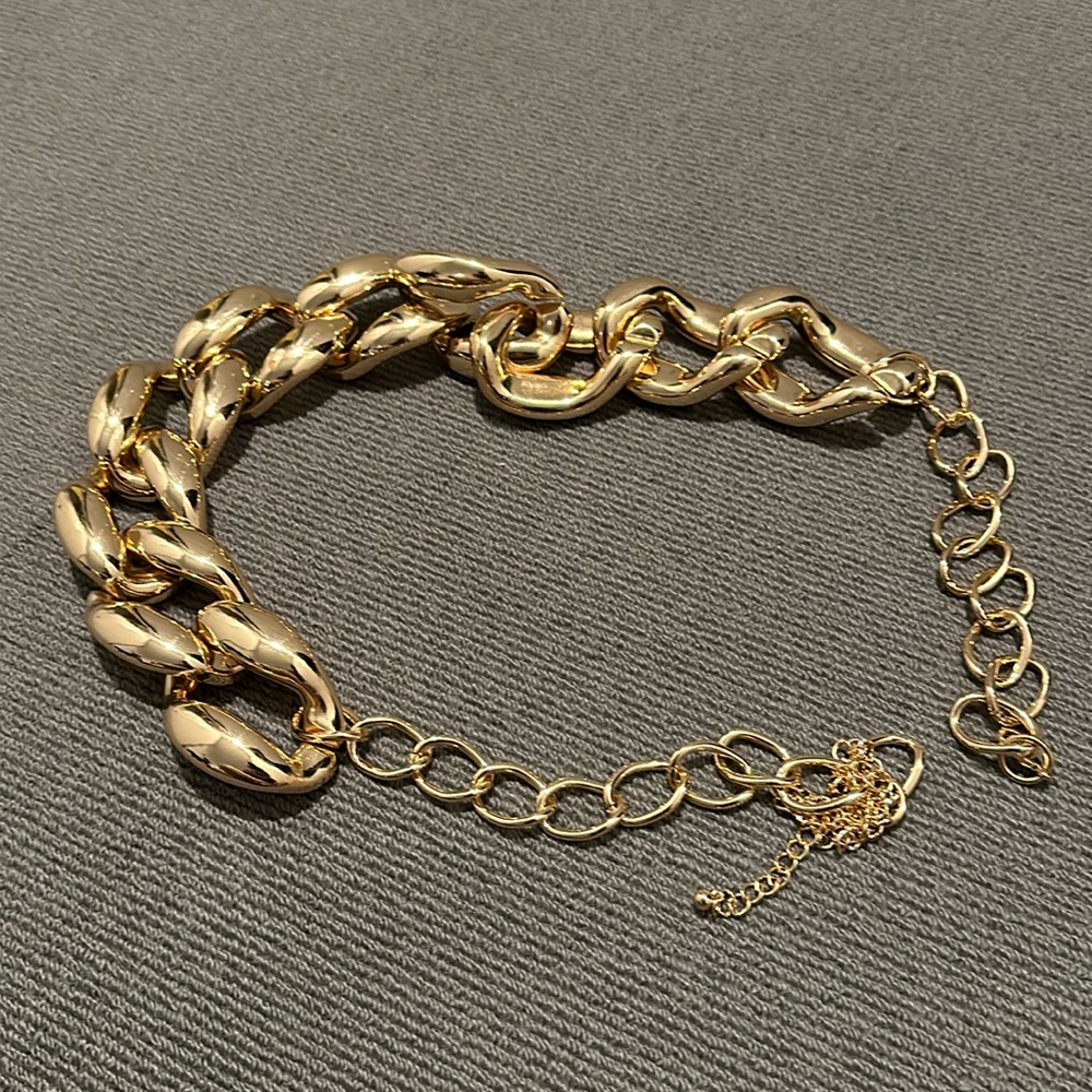 Asos Thick gold chain link belt